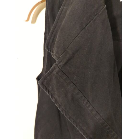 RTR Toccin x RTR Sz 12 Black Trench Blazer Asymmetric Wrap Mini Dress - Picture 7 of 9